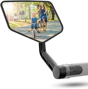 REEZER - Specchietto per bicicletta - Specchietto per bicicletta elettrica - Specchietto per monopattino elettrico - Di alta gamma, compatibile con tutti i modelli - Riflettente - 360° SINISTRA