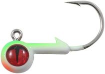 Northland Fishing Tackle Freshwater Tungsten Short Shank Fishing Jig for Bass, Walleye, Trout, and Many Others, Glo Watermelon, 1/16 Oz