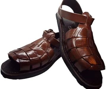 GCenterprise guaraches para Hombre, Mexican Sandals, Black Huaraches, Mexican Huaraches for Men, Alacran (Numeric_12)
