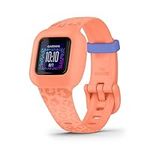 Garmin vivofit Jr.3 Fitness Tracker for Kids, Includes Interactive App Experience, Swim-Friendly, Up To 1-year Battery Life, Adjustable watch band, Peach Leopard