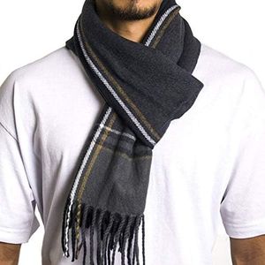 Alpine Swiss Mens Plaid Scarf Soft Winter Scarves Unisex,Dusk Plaid,One Size