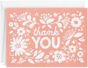 Hallmark Pack of Thank You Cards, Pink Rustic Flowers (20 Thank You Notes with Envelopes for Baby Showers, Weddings, All Occasion)