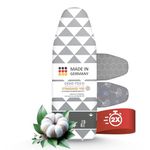 arteneur Ironing Board Cover 140x40 cm - Made in Germany Iron Board Cover For Steam Iron - Easy Fit Multiple Sizes - Grey With Elastic Drawstring, Aluminum Coating, Vapour Permeable & Heat Reflective