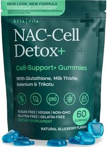 Sugar-Free NAC Gummies, N-Acetyl Cysteine Supplement with Milk Thistle, Glutathione, & Selenium, NAC Complex for Energy, Respiratory Health, Liver Detox & Cleanse, Kidney, Antioxidant Support