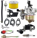 Carburetor Set for Honda GX120 GX140 GX160 GX200 5.5HP 6.5HP Engines 16100-ZE1-825 16100-ZH8-W61 with Air Filter Ignition Coil and Spark Plug