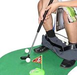 Amasawa Mini Golf Potty, Mini Toilet Golf Gift Set, Mini Golf Potty Gift Set, Golf Bathroom Game Set, Suitable for Classic and Novel Mini Toilet Golf Push Rods, 6 Piece Set, 65 cm Long Rod