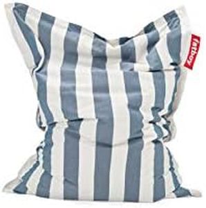 Fatboy Slim Outdoor Bean Bag Chair, Stripe Ocean Blue, Medium