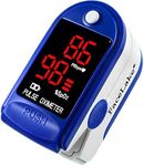 FaceLake ® FL400 Pulse Oximeter Fingertip with Carrying Case, Batteries, Lanyard, and Warranty (Blue)