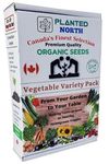 Organic Seeds Vegetables Variety Pack Canada - 15 Heirloom, Non GMO, (900+) Organic Seeds for Planting, Garden Seed Gift Box