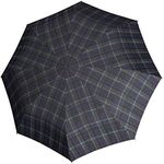 Knirps T.200 Duomatic Check Pattern Umbrella, Hunter