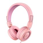 Noot Products K11 Kids Foldable Stereo Tangle-Free Headphones 3.5mm Jack Cable On-Ear Headphones for Kids/Boys/Girls/iPad/School/Kindle/Airplane/Tablet