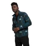 THE NORTH FACE Men's Alpine Polartec 100 Jacket, Summit Navy Camo Texture Print, X-Large