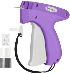 Stitch Gun for Clothes Stitchy Tagging Gun for Clothing Stitchy Quick Clothing Fixer -Includes 1,000 Black Fasteners & 1,000 White Fasteners & 6 Needles(Purple+White)