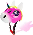 Natuway Unicorn Helmet for Toddler and Kid with Taillight 3D Unicorn 2-6 Years CPSC Certified Multi-Sport,Skateboard Skating Bike Scooter Helmet Toddler Gift Christmas