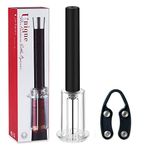 HASTHIP® Wine Opener with Tinfoil Cutter, Air Pressure Pump Wine Bottle Opener, Easy Cork Remover Corkscrew, Gifts to Wine Lovers Party Supplies