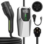 AWESAFE Level 2 Electric Vehicle (EV) Charger with 32Amp NEMA 14-50 Plug, 7.6KW Portable Fast Charger with J1772 Connector, Scheduled Charging, Plug-in Home EV Charging Station