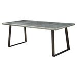 ACME Furniture 70105 Kaylia Dining Table, Aluminum and Gunmetal