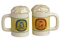 Grasslands Road Beer Stein Salt and Pepper Shakers Set