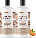 Therapy Wood Cleaner and Furniture Polish 16 oz. (2 Pack) - Wood Cabinet and Table Cleaner - Wood Conditioner - Almond Scent