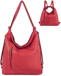 Purse for Women Convertible Backpack Purses and Handbags, 204-us-205#red, Large