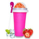 Color Land Slushy Cup DIY Sluhie Maker Cup Pinch Cups TIK TOK Frozen Magic Squeeze Cup Cooling Maker Cup Freeze Mug Milkshake Tools Portable Smoothie Mug