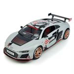 PLUSPOINT Diecast Audi R8 Toy Car 1:24 Scale Model,Pull Back Vehicles Alloy Simulation Supercar with Lights and Sound Also for Car Dashboard,Kids, Adult -MTM GT Street Edition