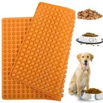 468-Cavity Mini Silicone Molds - 15.7"x11" Dog Treat Molds Silicone Orange Semi Sphere Silicone Mold Dog Treat Silicone Mold - Dog Treat Mold - Dog Silicone Molds for Treats