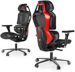 EUREKA ERGONOMIC Typhon Gaming Chair Ergonomic Office Chair with Lumbar Support Mesh Comfortable Computer Desk Chair with 4D Armrests for Home Office Black & Red