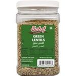 Sadaf Green Lentils Dry - Dried lentils bulk - Green Lentil Beans - Natural, Vegan, Kosher, Halal - Product of USA - Bulk Green Lentils - 1361 grams