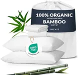 100% Organic Viscose Derived from Bamboo Full Size Sheet Set - The Only Sheets with 100% Pure Viscose & No Blend - Luxuriously Soft, Breathable & Naturally Cooling - Ideal for Sensitive Skin - White