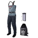 Finntrail Men's Stockingfoot Chest Waders Wademan (Small, Grey)