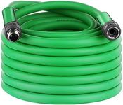 RESTMO 75ft Garden Hose, 5/8” Hybrid Water Hose with Swivel Grip Handle | Drinking Safe | Heavy Duty | Lightweight | Super Flexible | Metal Fittings, All-Weather Outdoor Yard Watering