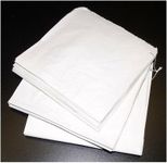 100 5" x 5" White Strung Paper Bags | Premium Quality UK Made Sulphite Paper Bags | Kitchen Food Sandwich Fruit Veg Storage Grocery Shop