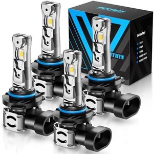 rimthin 9005 9006 Bulbs Combo, 800% Brighter with Cooling Fan, Plug and Play, Pack of 4