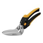 stedi 9-Inch Scissor Heavy Duty, All Purpose Scissors, Cardboard and Carpet Shears, TPR Handle, Extremely Sharp Blades with Finely Serrated -Easy Cutting Thick Paper, Leather, Fabric