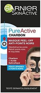 Garnier Pure Active C6104500 Peel-Off Anti-Blackhead Mask 50 ml - Pack of 2