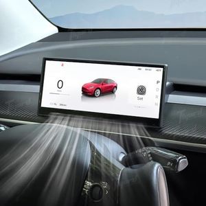 Tlyard 8.9" Heads Up Display for Tesla Model Y 2020-2024 Model 3 2017-2023, 2.5D HD Thin CarPlay & Android Auto OTA Updates, No Block AC Vent Sync Autopilot Data with Front Camera