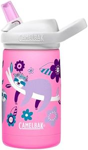 CamelBak Eddy+ Kid's Vacuum Insulated Stainless Steel Water Bottle, 350 ml Capacity, Flowerchild Sloth