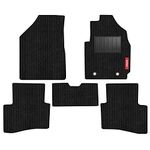 Elegant Cord Black Carpet Custom Fit Car Mats Compatible with Kia Seltos (2019-2023) (Set of 5 Pcs), Polypropylene