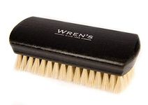 Finest Polishing Brush - Real Natural Goat Hair With Wood Handle – Highest Finishing Shine Leather Shoes, Clothes, and Handbags – By Wren’s