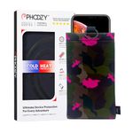 PHOOZY Apollo II Thermal Phone Case with Keyring - AS SEEN ON Shark Tank - Insulated Cold Weather Case Prevents Freezing, Extends Battery Life, Drop Proof (Army Pink-Large)