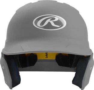 Rawlings | MACH Batting Helmet | Matte Silver | Junior 6 3/8" - 7 1/8"