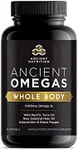 Ancient Nutrition Ancient Omegas Whole Body - ALA, DHA, EPA, ETA from Wild Caught Fish - 90 Capsules