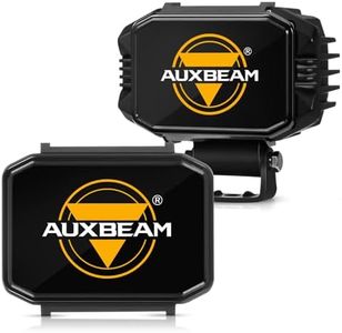 Auxebam 4 inch Black Offroad Light Covers, 2Pcs LED Cube Pod Cover Waterproof Polycarbonate Protective Lens for LED Cube Lights Driving Fog Light (Not Fit for Amber Spot Beam 'ZD000706')