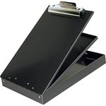 Saunders Metal Clipboard with Storage, Legal Size Heavy Duty Contractor Grade Clipboard, Recycled Aluminum Dual Storage Form Holder with High Capacity Clip, Black Cruiser-Mate (21117)