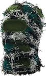 XYIYI Army Green Camo Distressed Balaclava Ski Face Mask Full Face Knitted Balaclava Winter Windproof Neck Warmer for Men Women
