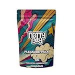 NottyBoy Variety Pack Condom - 50 Count | Mixed Collection Includes 3 in One, Ribs, Dots, Snug Fit, Smooth, Lube, Thin, 4 in 1 and Multi Flavored Varieties