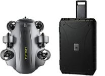 QYSEA FIFISH V6 Expert M200 with Industrial Case, AI Vision Lock Underwater Drone, QYSEA Underwater Robot with 6 Hours Working Time, Q-interface, Portable ROV with 4K Camera, VR Control, 660ft Dive