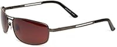 Eyelevel Grand Prix 2 Rectangle Men's Sunglasses Shiny Gun Metal One Size