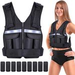 Sportneer Adjustable Weight Vest 1kg to 8kg, 9-in-1 Quickly Adjustable Running Vest for Men and Women, Strength Training, Calisthenics and Gym, Weight Vest